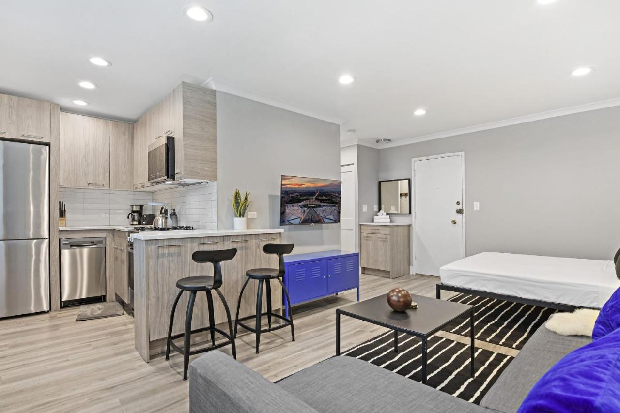 Sophisticated Studio Apartment With Modern Kitchen - Oakdale Od2 Rep Chicago Buitenkant foto